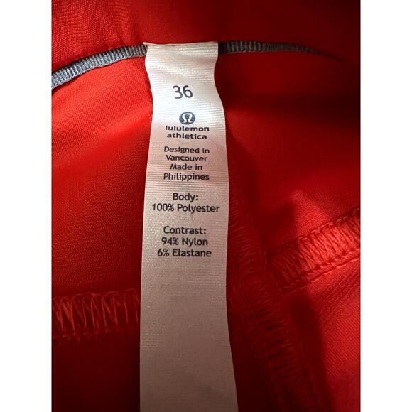 Lululemon men's size 36 pants orange straight leg stretch - Picture 8 of 11